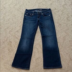 American Eagle Outfitters Dark Blue 
Favorite Boyfriend Jeans